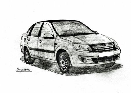 Раскраска Лада Гранта 2190