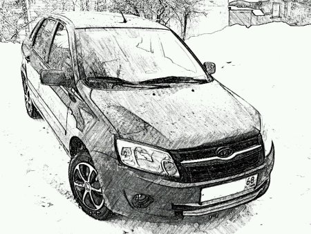 Лада Гранта рисунок