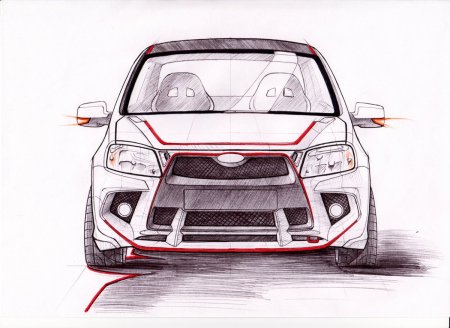 Лада Гранта лифтбек раскраска