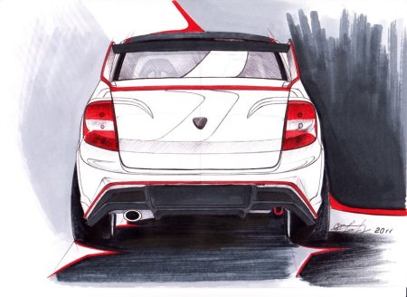 Лада Гранта лифтбек раскраска