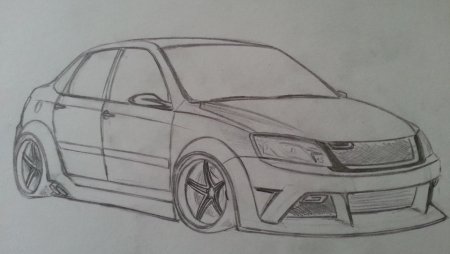 Раскраска Лада Калина универсал