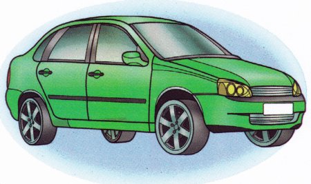 Лада Гранта рисунок спереди