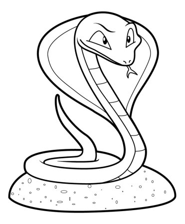 Рисунок змеи для детей