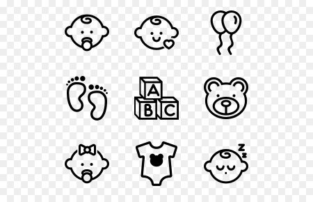 Детские значки вектор