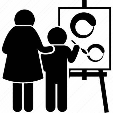 Пиктограмма учитель и ученики