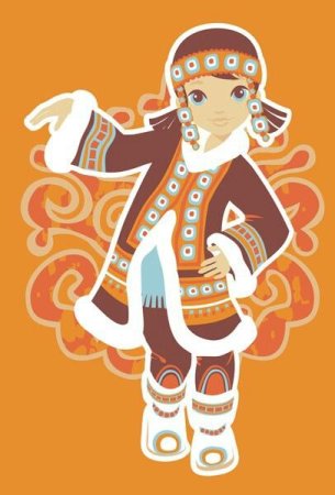 Чукчи якуты дети вектор