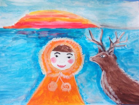 Якутия рисунок