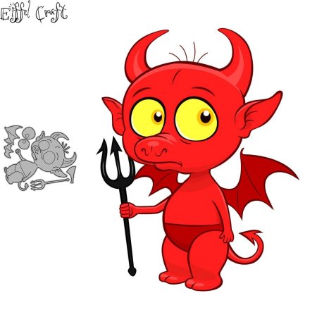 Чертик иллюстрация