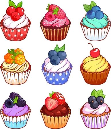 Рисунок кексика