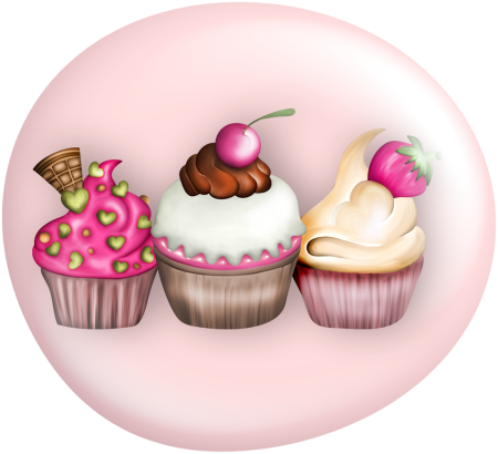 Пирожное на прозрачном фоне