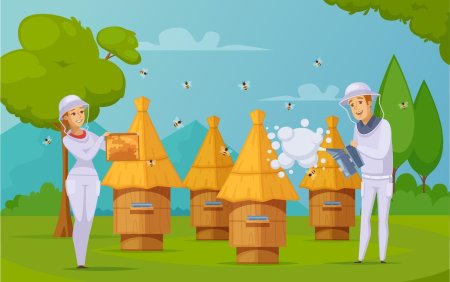 Мультяшный пасека