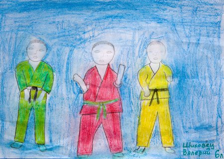 Раскраска дзюдо