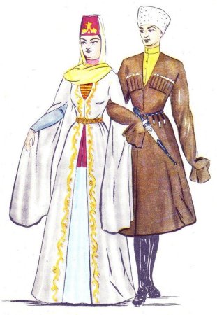 Национальный костюм осетинцев