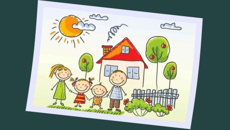 Рисунок семьи детский