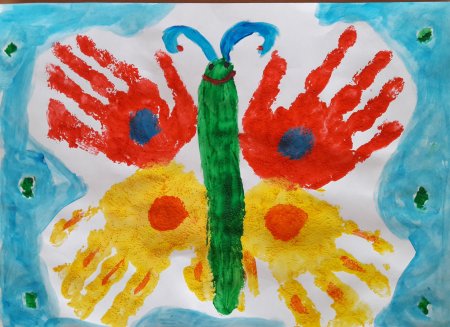 Рисование ладошками в детском саду