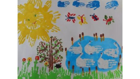 Рисование летом в детском саду