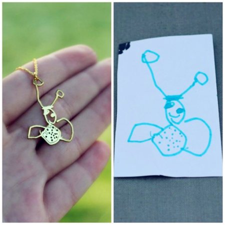 Украшение по детскому рисунку