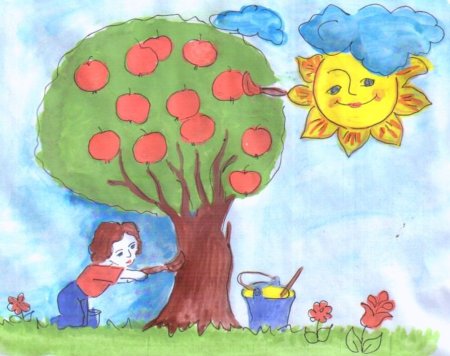 Счастливое детство рисунок