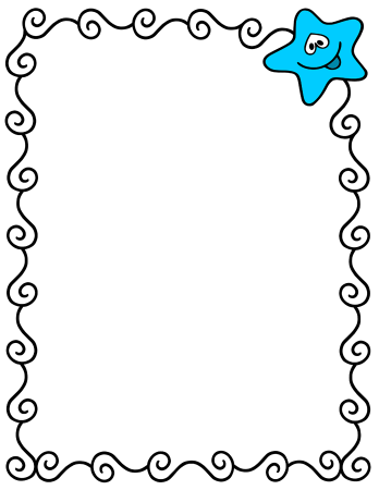 Детская рамка для фотошопа на прозрачном фоне