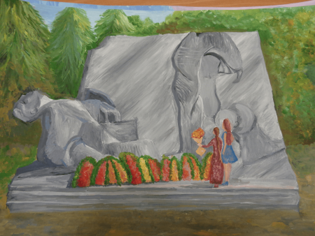 Памятник славы рисунок