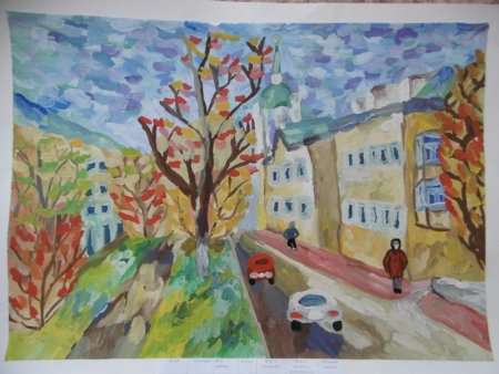 Набережная карандашом