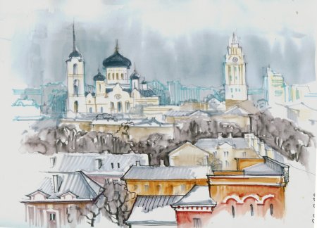 Достопримечательности Воронежа рисунки