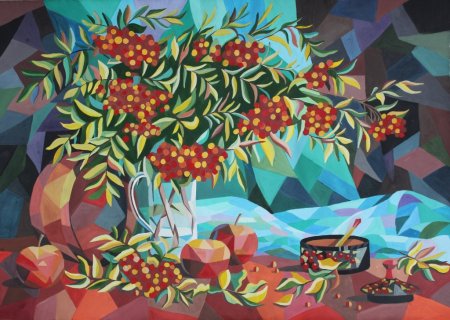 Осенние композиции детских художественных школ