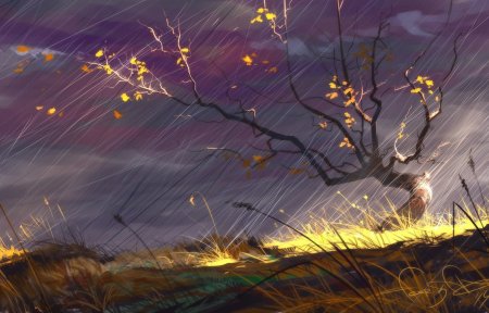 Рисование в старшей группе пасмурный осенний день