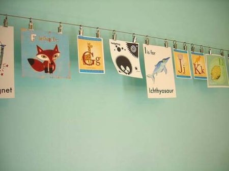 Крепления для выставки детских рисунков