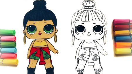 Кукла ЛОЛ Раскрашенная