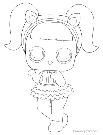 Кукла ЛОЛ поэтапно