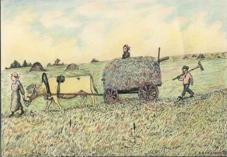 Сцены крестьянского труда работы в поле