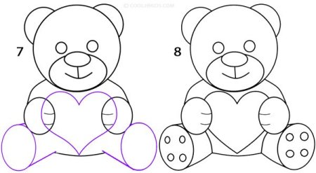 Как нарисовать мишку