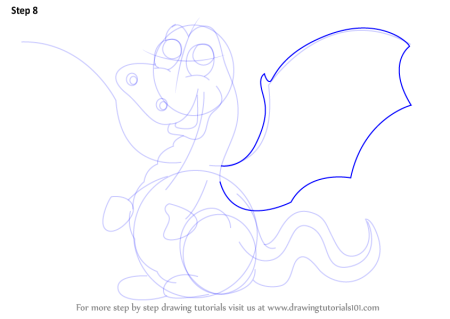 Дракон поэтапно 15 на 11,5