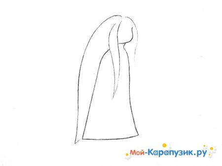Кикимора рисунок пошагово