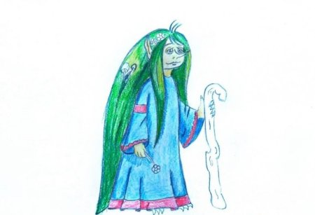 Кикимора рисунок легкий