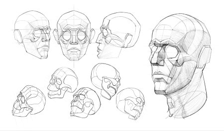 Построение головы человека обрубовка
