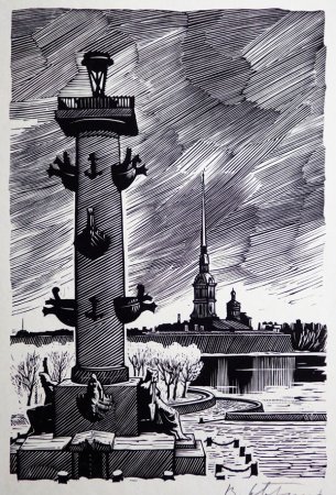 Александрийская колонна чертеж