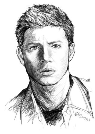 Дин Винчестер скетч