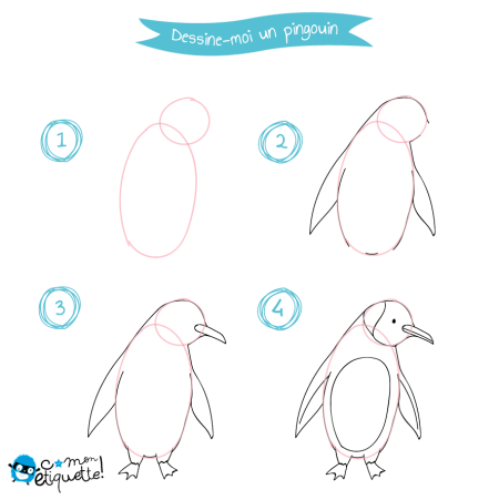 Рисование пингвина поэтапно для детей средней группы