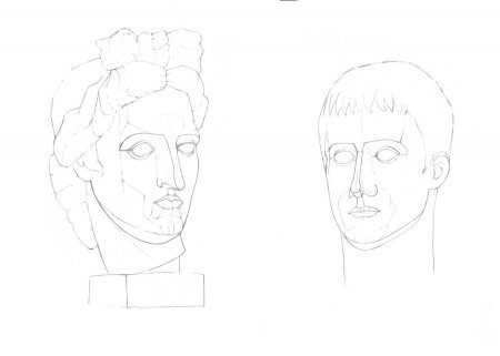 Гипс голова Врубель