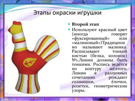 Этапы филимоновской игрушки