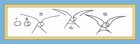 Рисунок птицы ласточки поэтапно (49 фото)