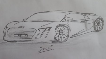 Этапы рисования автомобилей