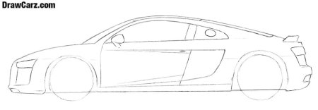 Audi r8 2008 Blueprint