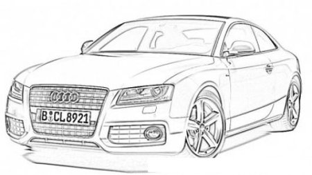 Audi TT 2022 чертёж