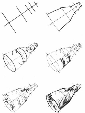 Космический корабль рисунок карандашом