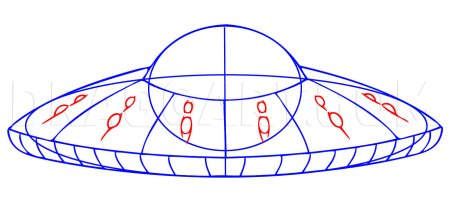 Летающая тарелка пошагово