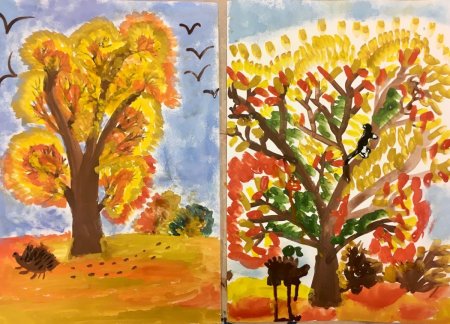 Рисование осень