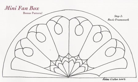 Макет веера для печати